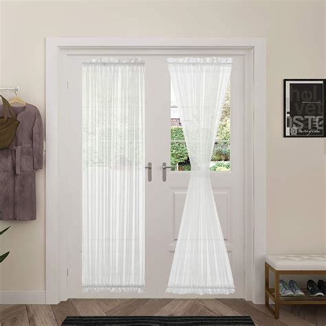 84-in Multicolor/Polyester Polyester <b>Sheer</b> <b>Rod</b> <b>Pocket</b> Single <b>Curtain</b> Panel. . Sheer curtains with top and bottom rod pockets